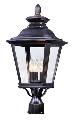 Maxim Knoxville 3-Light Outdoor Post in Bronze 1131CLBZ