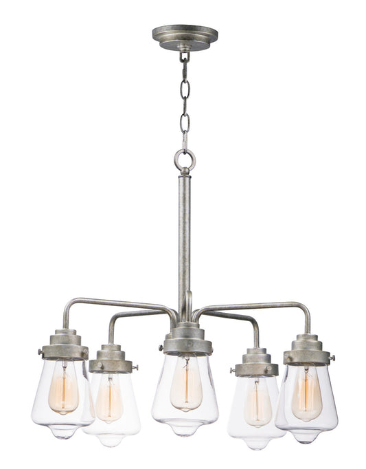 Maxim Cape Cod 5-Light Chandelier in Weathered Zinc 11335CLWZ