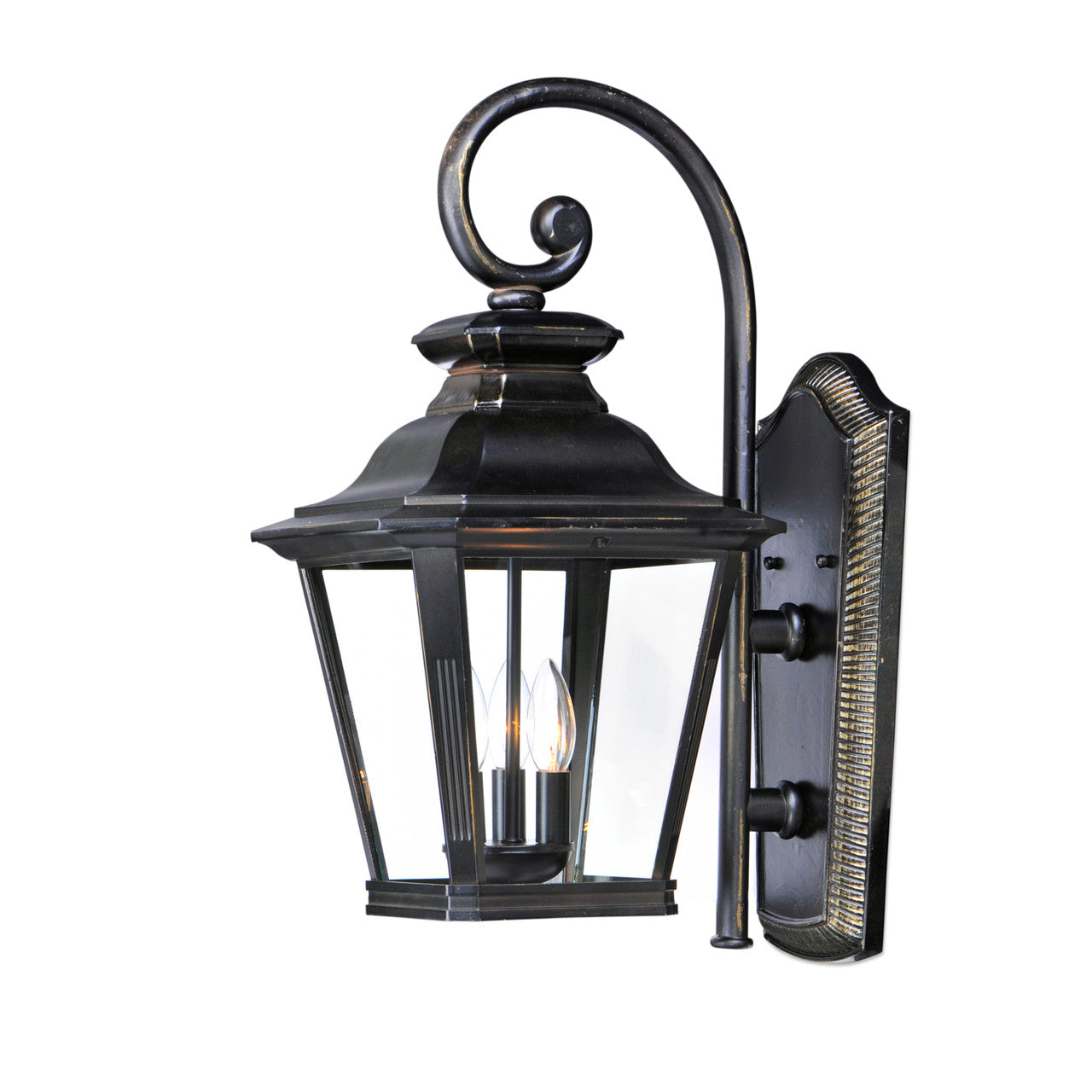 Maxim Knoxville 3-Light Outdoor Wall in Bronze 1137CLBZ