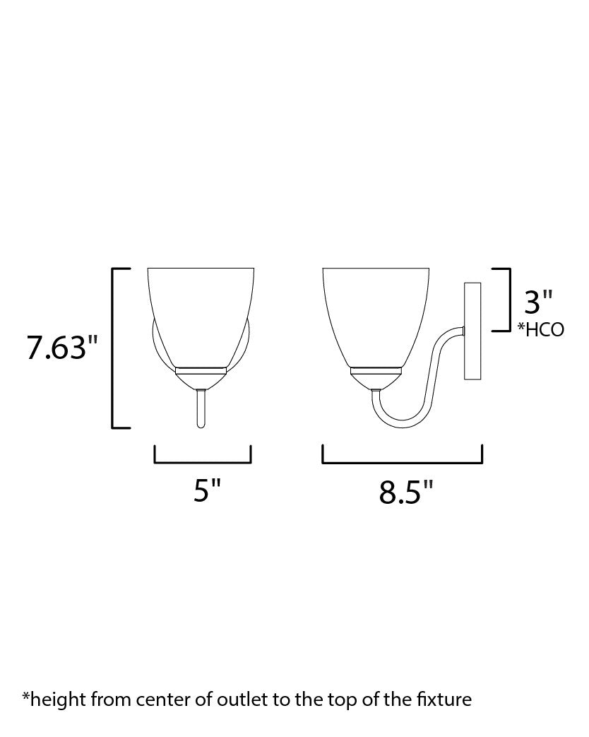 Maxim Axis 1-Light Strip Bath Vanity in Satin Nickel 11381FTSN