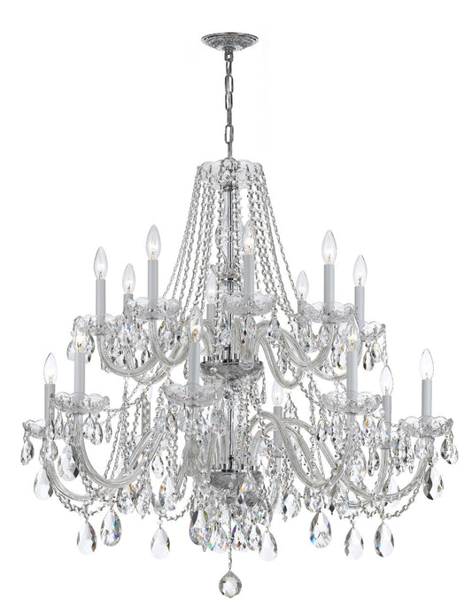 Crystorama Traditional Crystal 16 Light Spectra Crystal Polished Chrome Chandelier 1139-CH-CL-SAQ