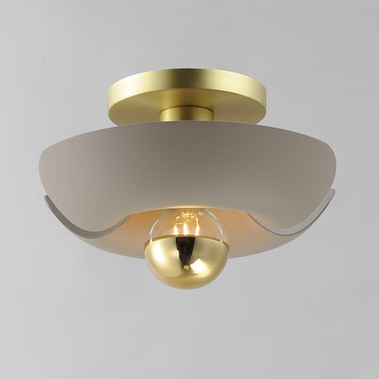 Maxim Poppy 12" Flush Mount in Silver Gold / Satin Brass 11390SGSBR