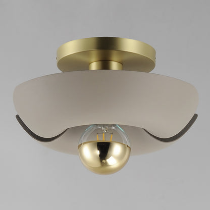 Maxim Poppy 12" Flush Mount in Silver Gold / Satin Brass 11390SGSBR