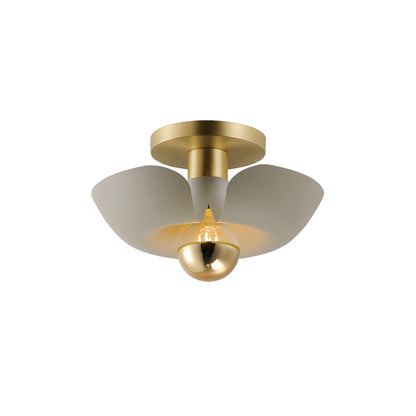 Maxim Poppy 12" Flush Mount in Silver Gold / Satin Brass 11390SGSBR