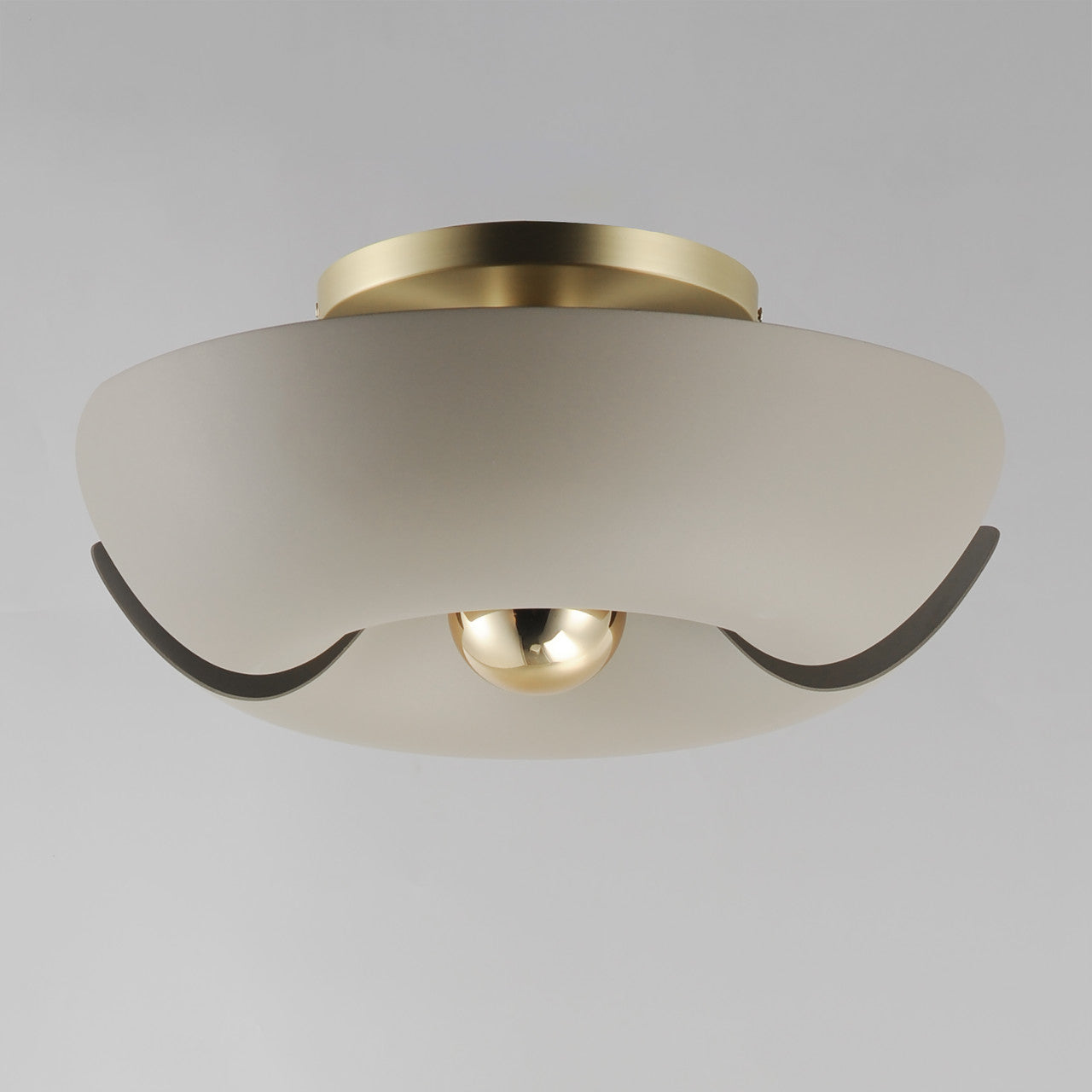 Maxim Poppy 18" Flush Mount in Silver Gold / Satin Brass 11399SGSBR