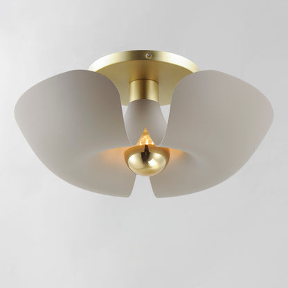 Maxim Poppy 18" Flush Mount in Silver Gold / Satin Brass 11399SGSBR