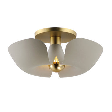 Maxim Poppy 18" Flush Mount in Silver Gold / Satin Brass 11399SGSBR