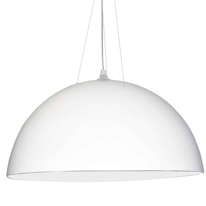 Dainolite 3 Bulb Pendant, White Finish 114-313P-WH