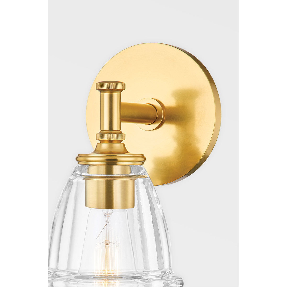 Hudson Valley Lighting Newfield Wall Sconce in Aged Brass 1140-AGB