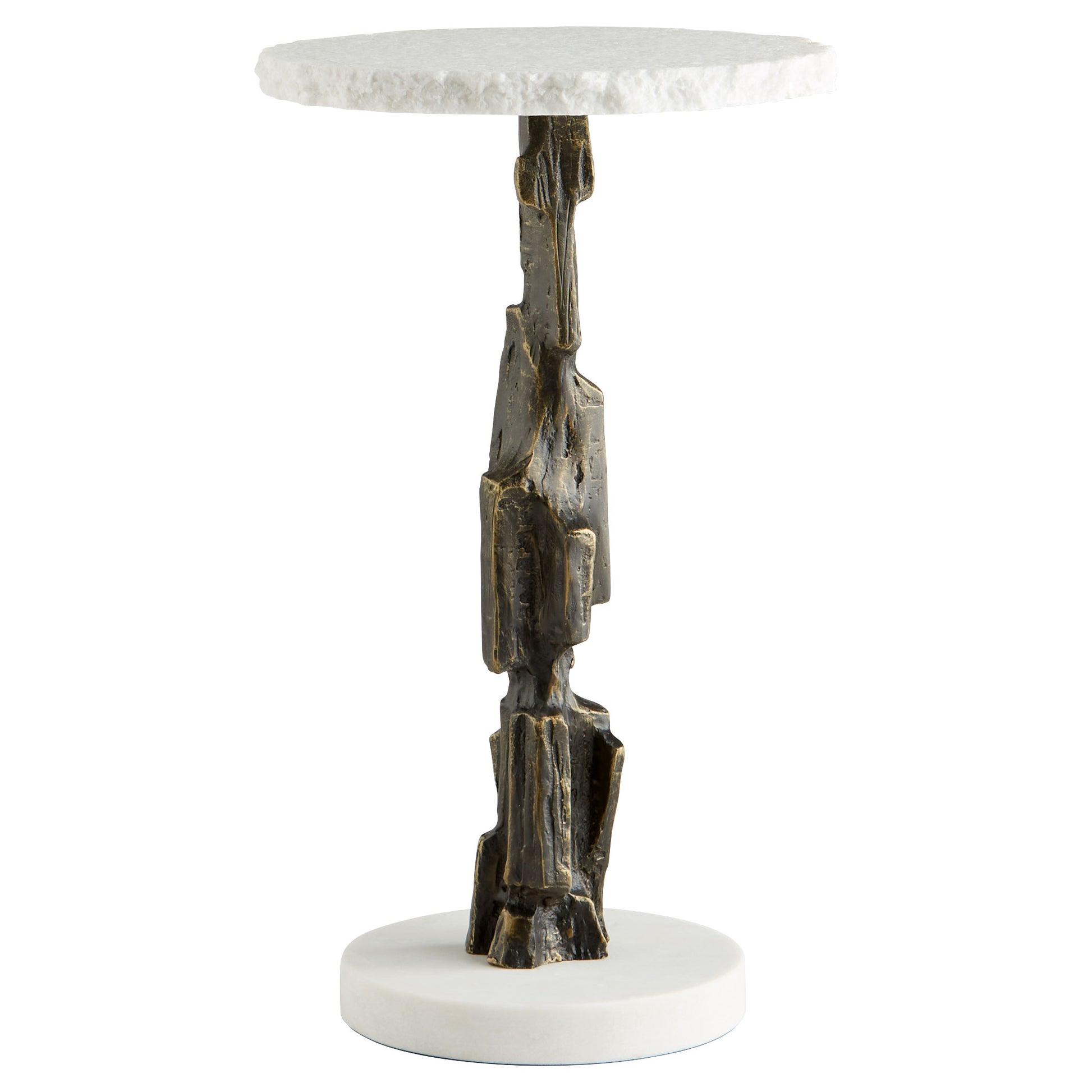 Cyan Design Amida Side Table in Bronze in White 11442