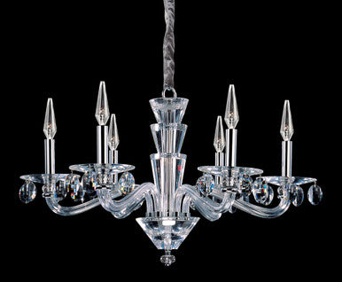 Allegri Crystal Fanshawe 6 Light Chandelier in Chrome 11527-010-FR001