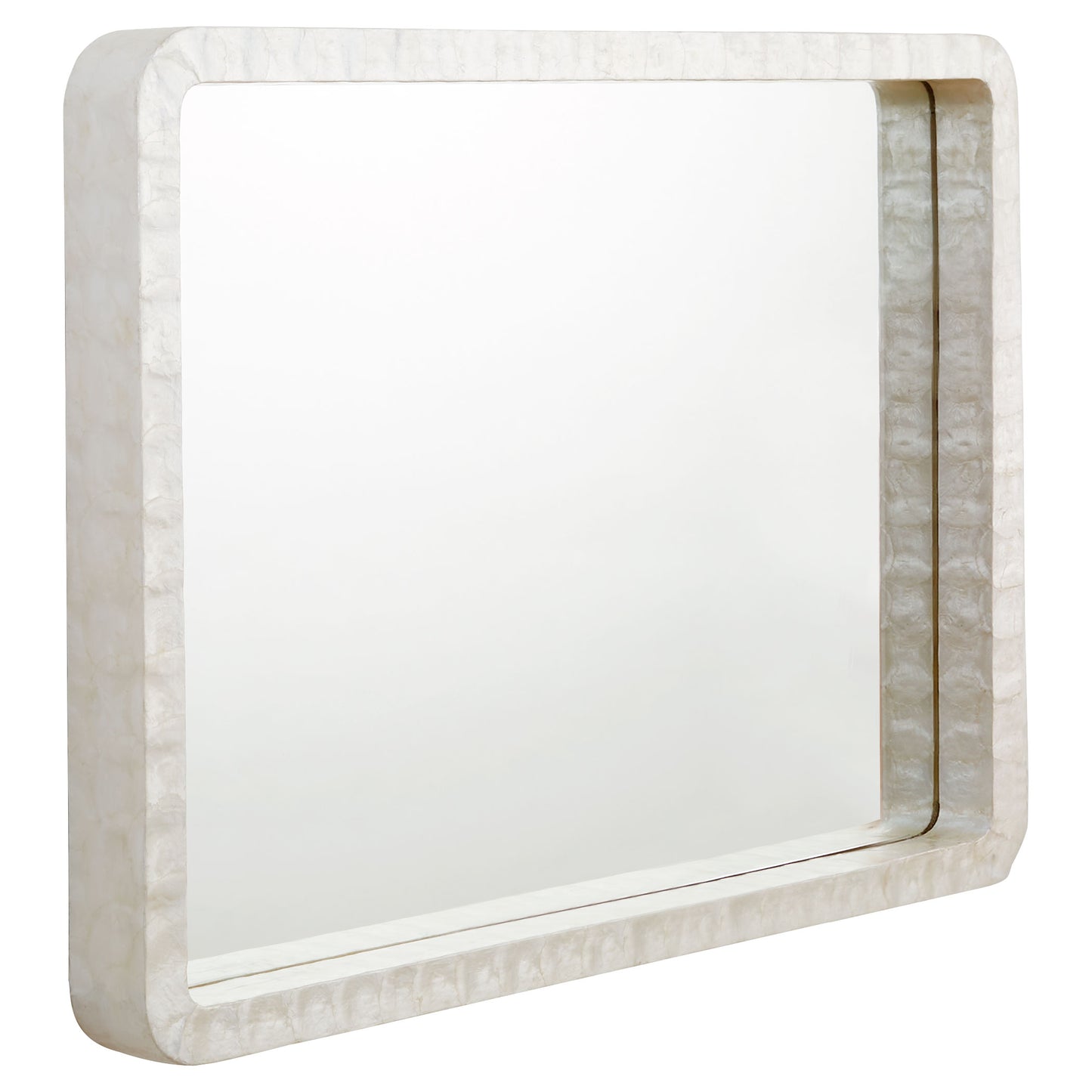 Cyan Design Triton Mirror in White     11572