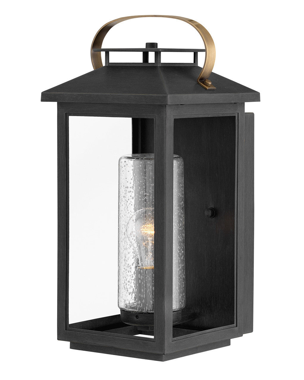 Hinkley Lighting Atwater Medium Wall Mount Lantern Black LED Bulb(s) Included 1164BK-LL