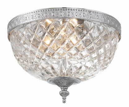 Crystorama Crystorama 2 Light Polished Chrome Crystal Ceiling Mount 117-10-CH