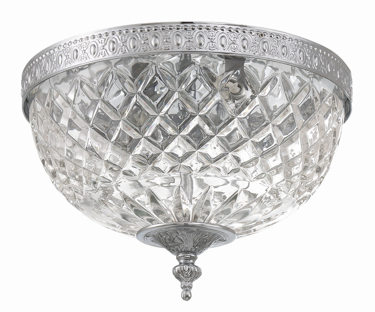 Crystorama Crystorama 2 Light Polished Chrome Crystal Ceiling Mount 117-10-CH