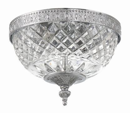 Crystorama Crystorama 2 Light Polished Chrome Crystal Ceiling Mount 117-8-CH