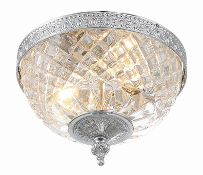 Crystorama Crystorama 2 Light Polished Chrome Crystal Ceiling Mount 117-8-CH