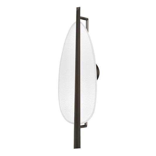 Hudson Valley Lighting Ithaca Wall Sconce in Black Nickel/white Plaster 1170-BLNK/WP