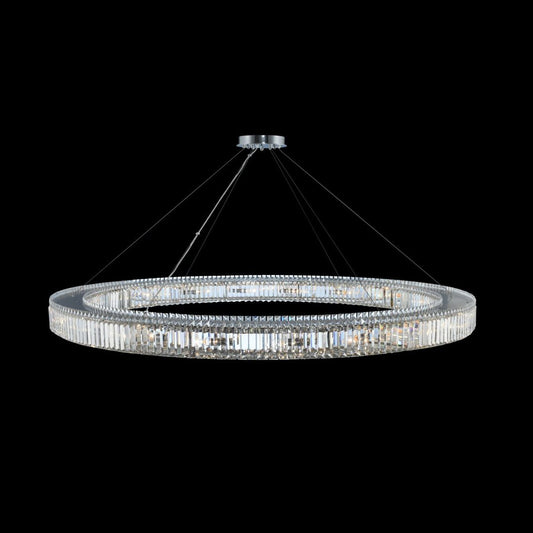 Allegri Crystal Rondelle 72 Inch Pendant in Chrome 11716-010-FR001