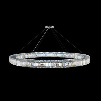 Allegri Crystal Rondelle 72 Inch Pendant in Chrome 11716-010-FR001