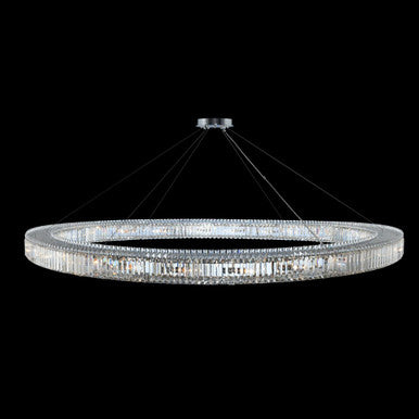 Allegri Crystal Rondelle 84 Inch Pendant in Chrome 11717-010-FR001