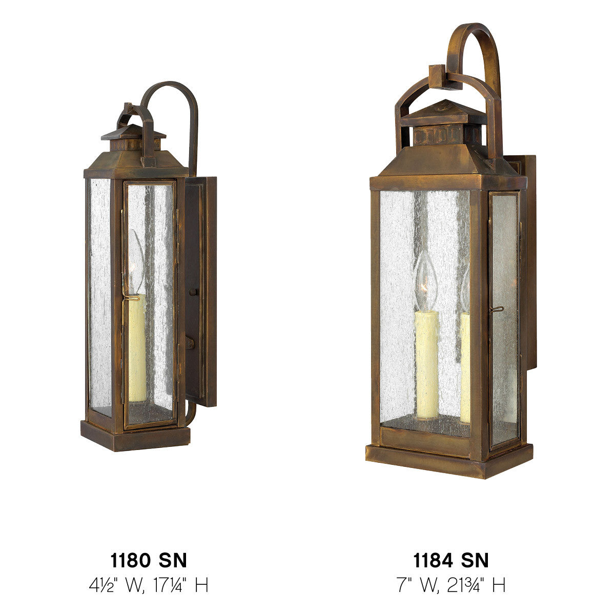 Hinkley Lighting Revere Small Wall Mount Lantern Sienna 1180SN