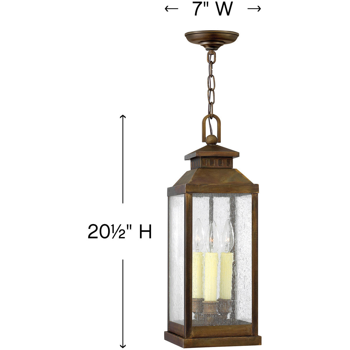 Hinkley Lighting Revere Medium Hanging Lantern Sienna 1182SN