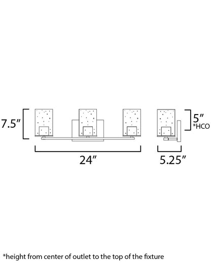 Maxim Sleek 3-Light Bath Vanity in Satin Nickel 11843CDSN