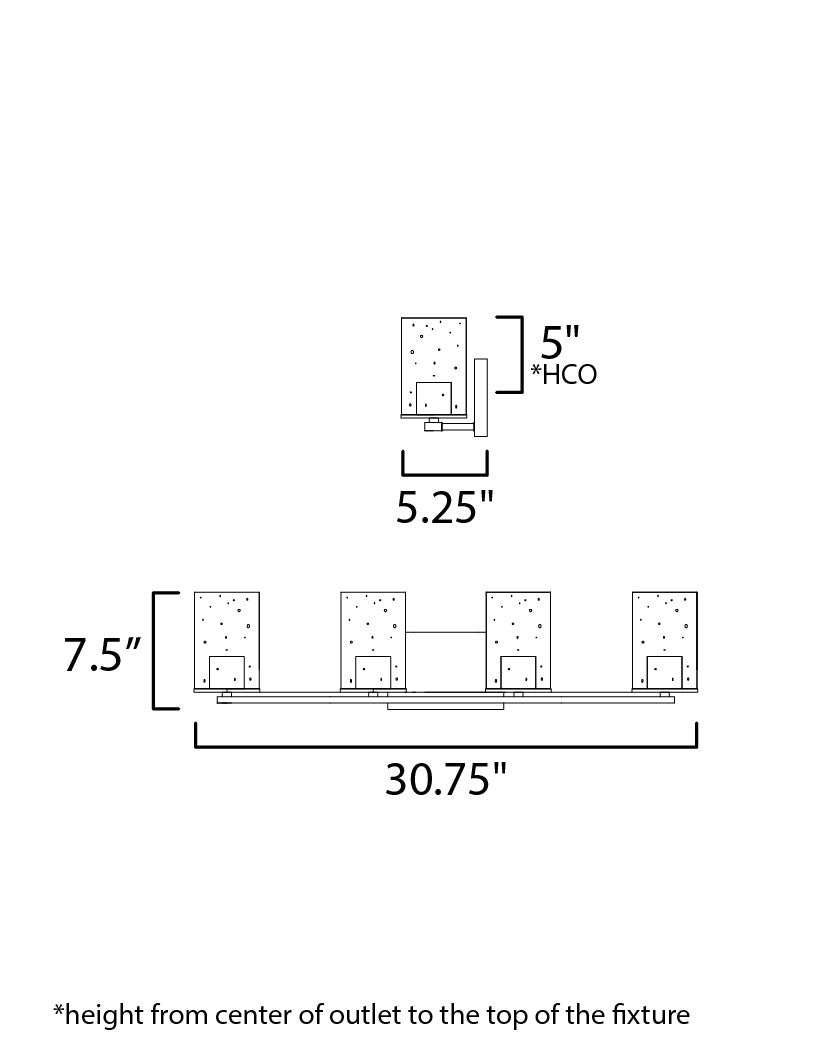 Maxim Sleek 4-Light Bath Vanity in Satin Nickel 11844CDSN