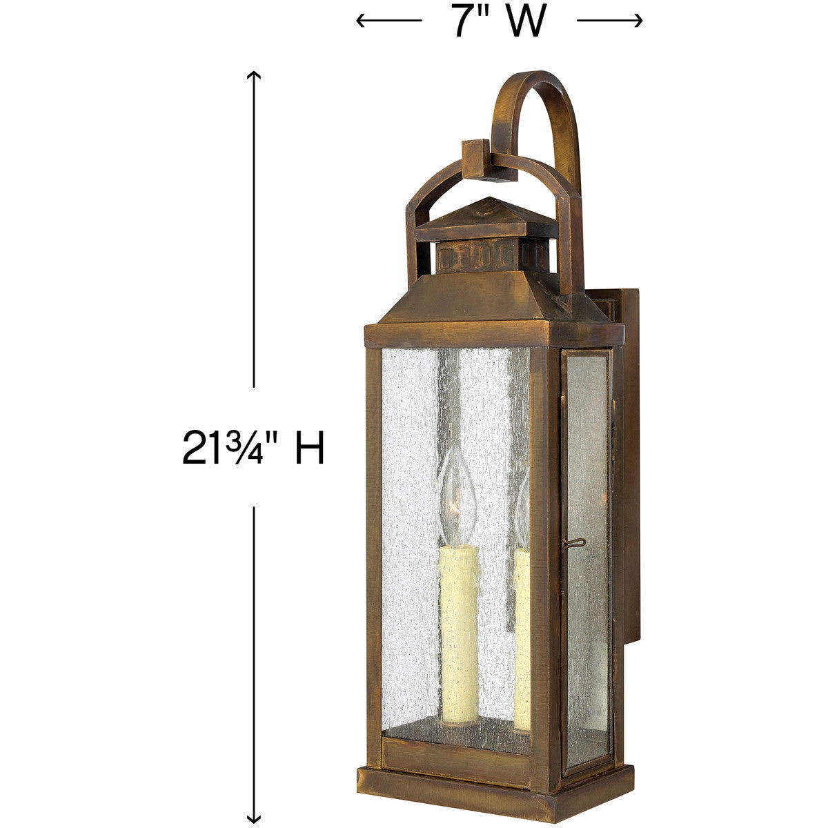 Hinkley Lighting Revere Medium Wall Mount Lantern Sienna 1184SN