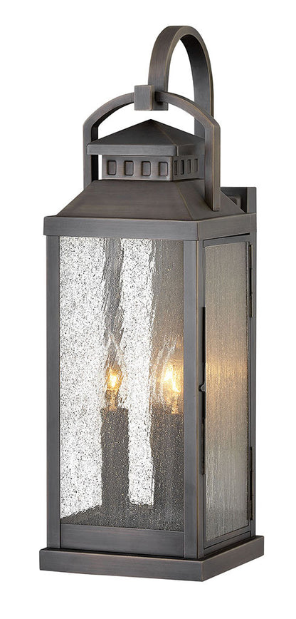 Hinkley Lighting Revere Large Wall Mount Lantern Blackened Brass 1185BLB