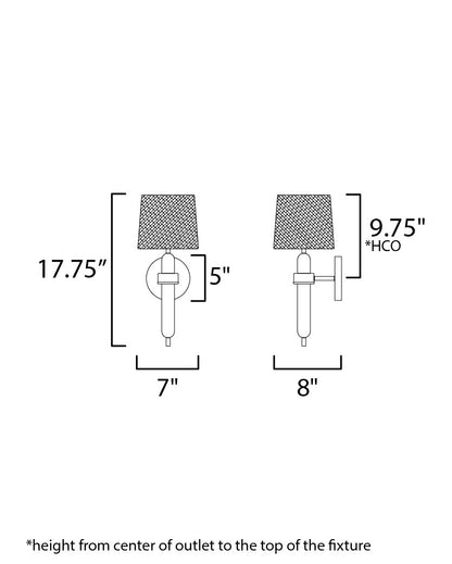 Maxim Bozeman 1-Light Sconce in Natural Wood 11861OFNWD