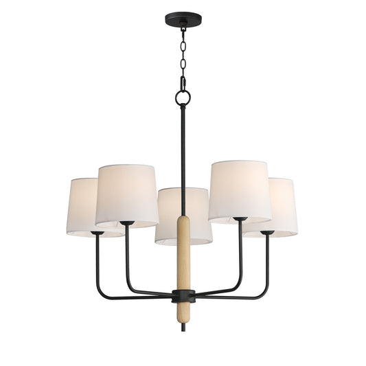 Maxim Bozeman 5-Light Chandelier in Natural Wood 11865OFNWD