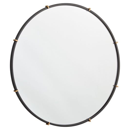 Cyan Design Klipp Round MirrorinBlk-Sm 11898