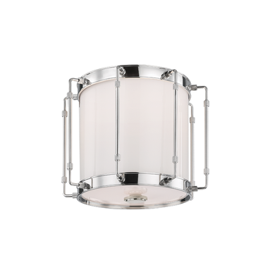 Hudson Valley Lighting Hyde Park Flush Mount in Polished Nickel 9713-PN