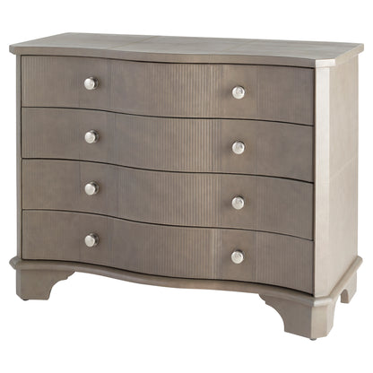 Cyan Design Mayfair Chest inSmoke Gray in Nickel 11911