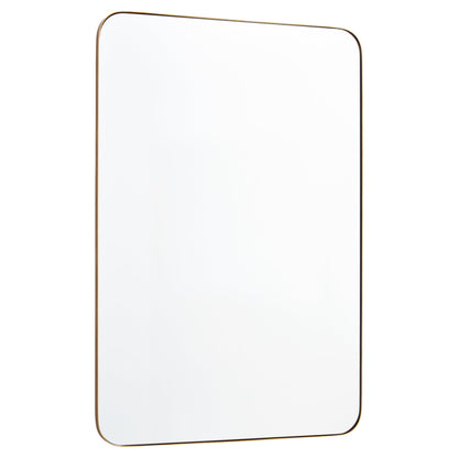 Quorum  Stadium Mirror - Gold 12-2436-21