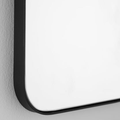 Quorum  Stadium Mirror - Matte Black 12-2436-59