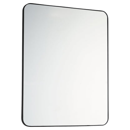 Quorum  Stadium Mirror - Matte Black 12-2436-59