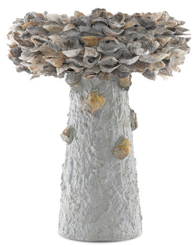 Currey & Co. Oyster Shell Medium Bird Bath 1200-0053