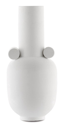 Currey & Co. Happy 40 Long White Vase 1200-0393