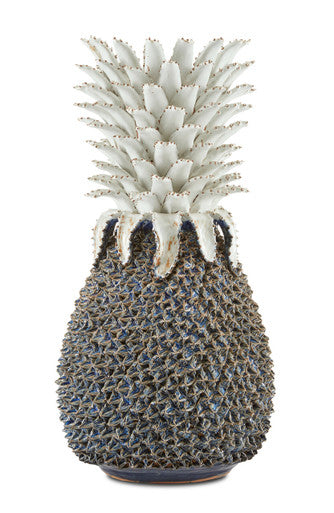 Currey & Co. Waikiki Large Blue Pineapple 1200-0481