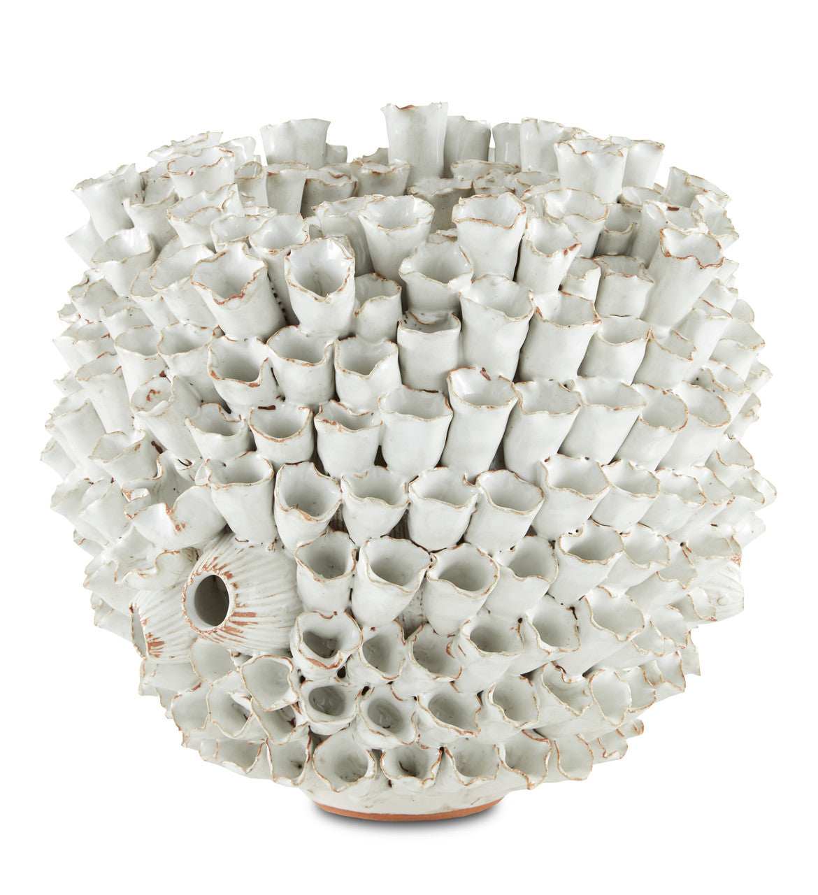 Currey & Co. Manitapi White Vase 1200-0491