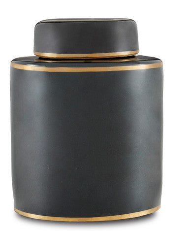 Currey & Co. Dark Green Small Tea Canister 1200-0525