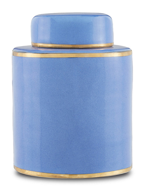 Currey & Co. Blue Small Tea Canister 1200-0526