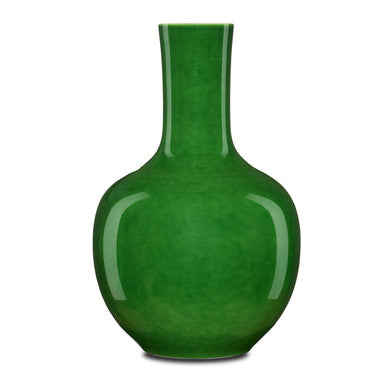 Currey & Co. Imperial Green Long Neck Vase 1200-0577