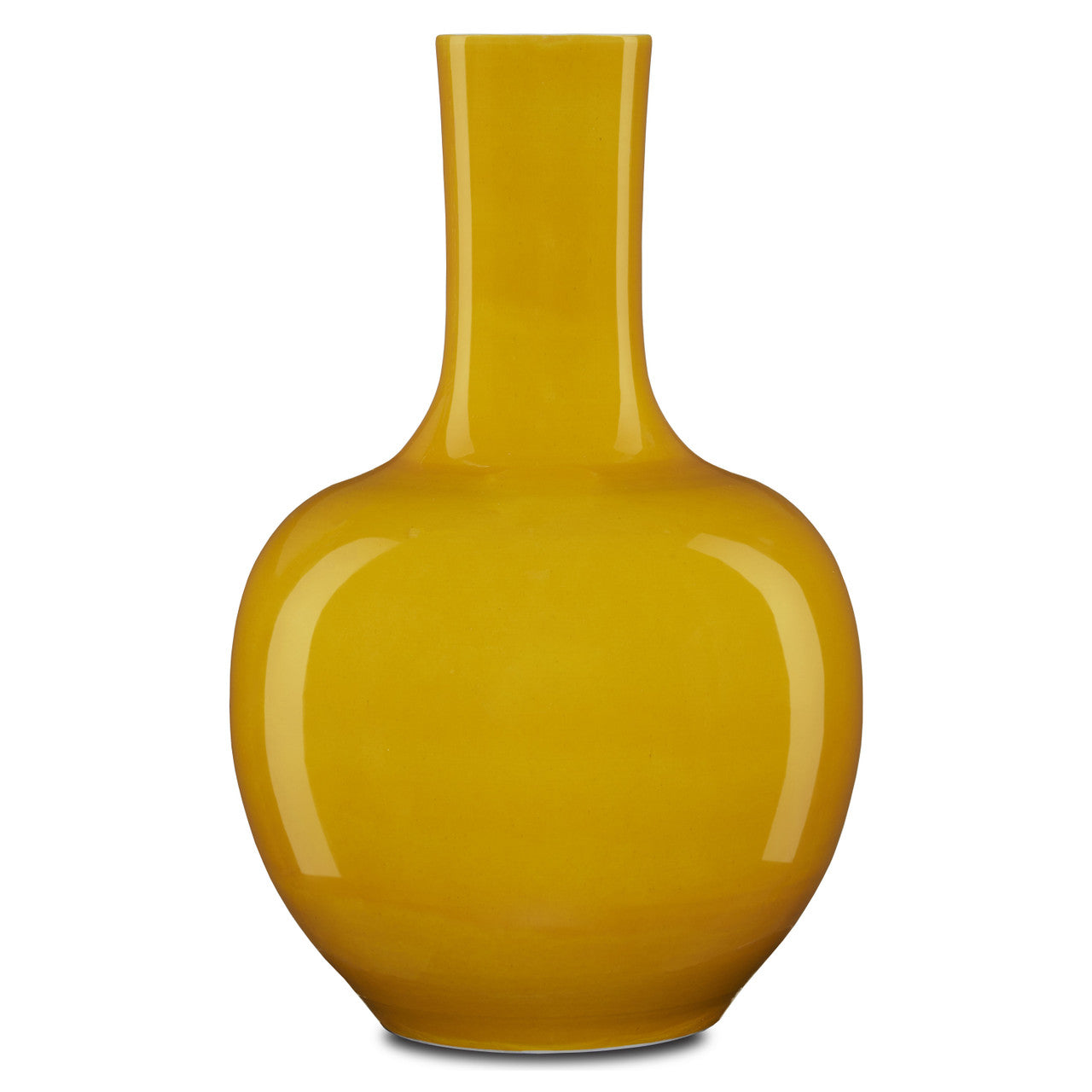 Currey & Co. Imperial Yellow Long Neck Vase 1200-0580