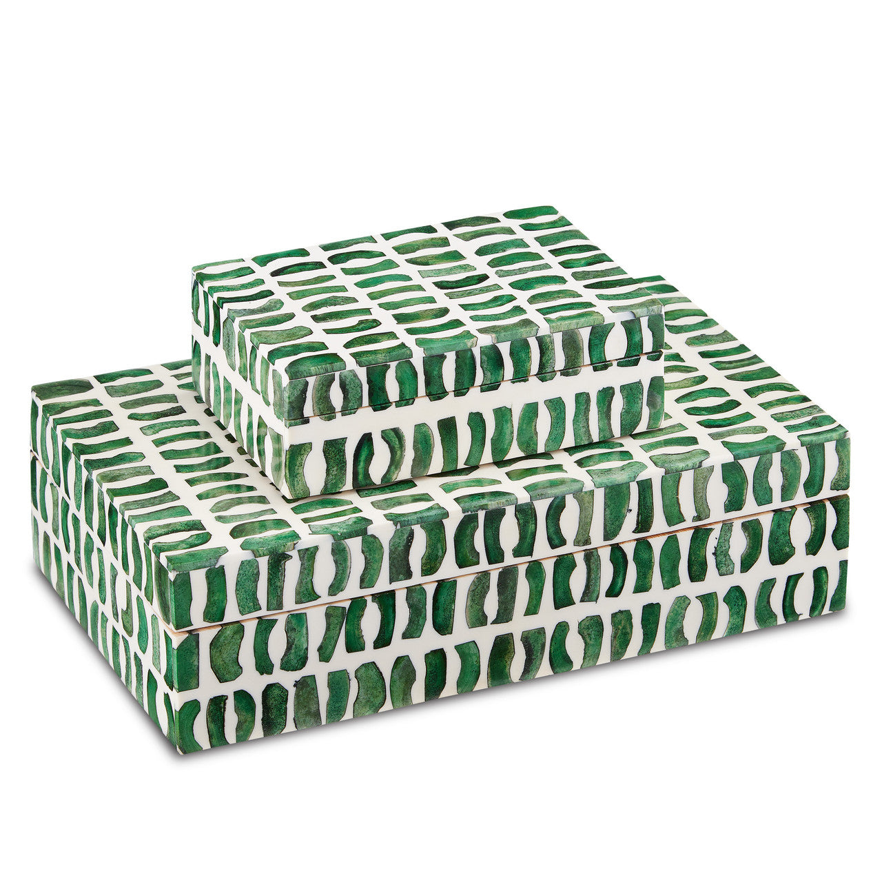 Currey & Co. Emerald Box Set of 2 1200-0585