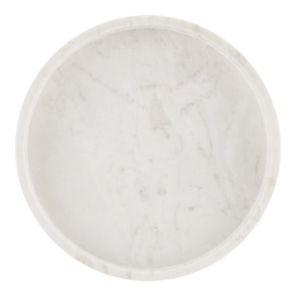 Currey & Co. Freya Small White Marble Tray 1200-0591