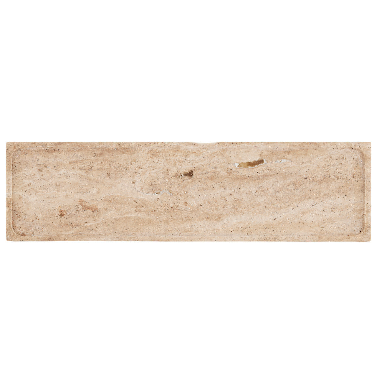 Currey & Co. Boyles Travertine Elongated Tray 1200-0594